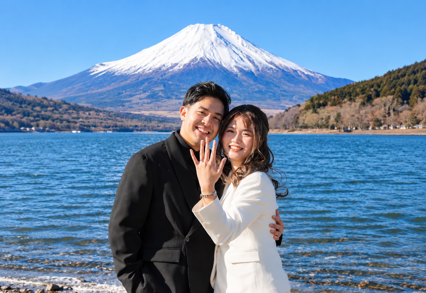 Jerome Polin Lamar Gracia Caroline di Jepang, Gunung Fuji Jadi Saksi Momen Romantis